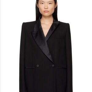 KHAITE Malek tailored Black Double-Breasted Blazer